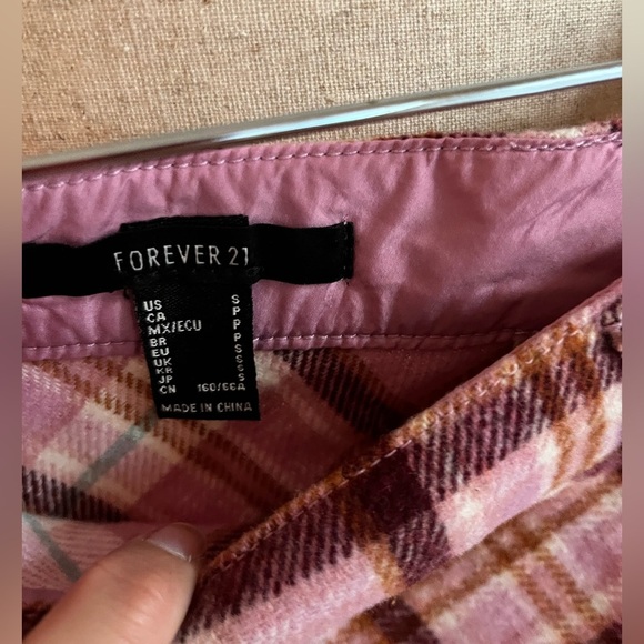Forever 21 skirt plaid pink small - Picture 5 of 6